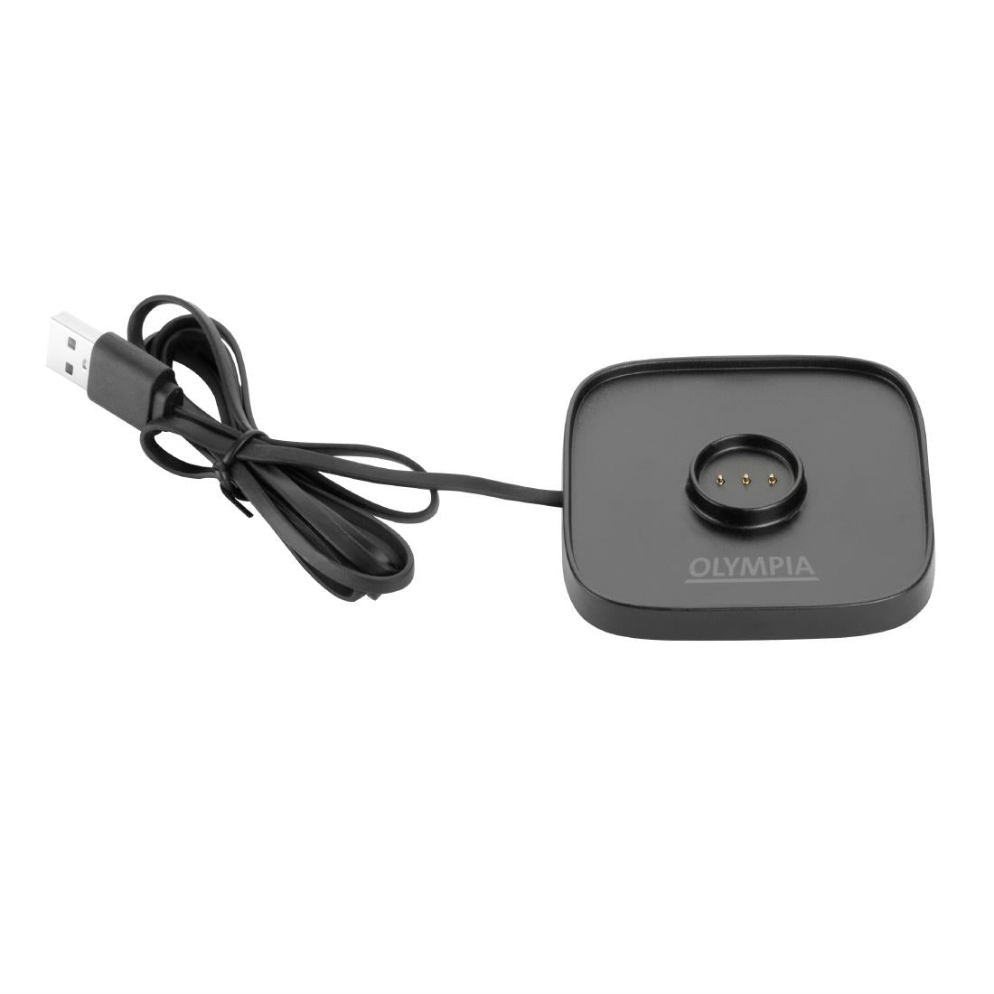 Lampe de table avec abat-jour carré Olympia Lucca marron 200mm