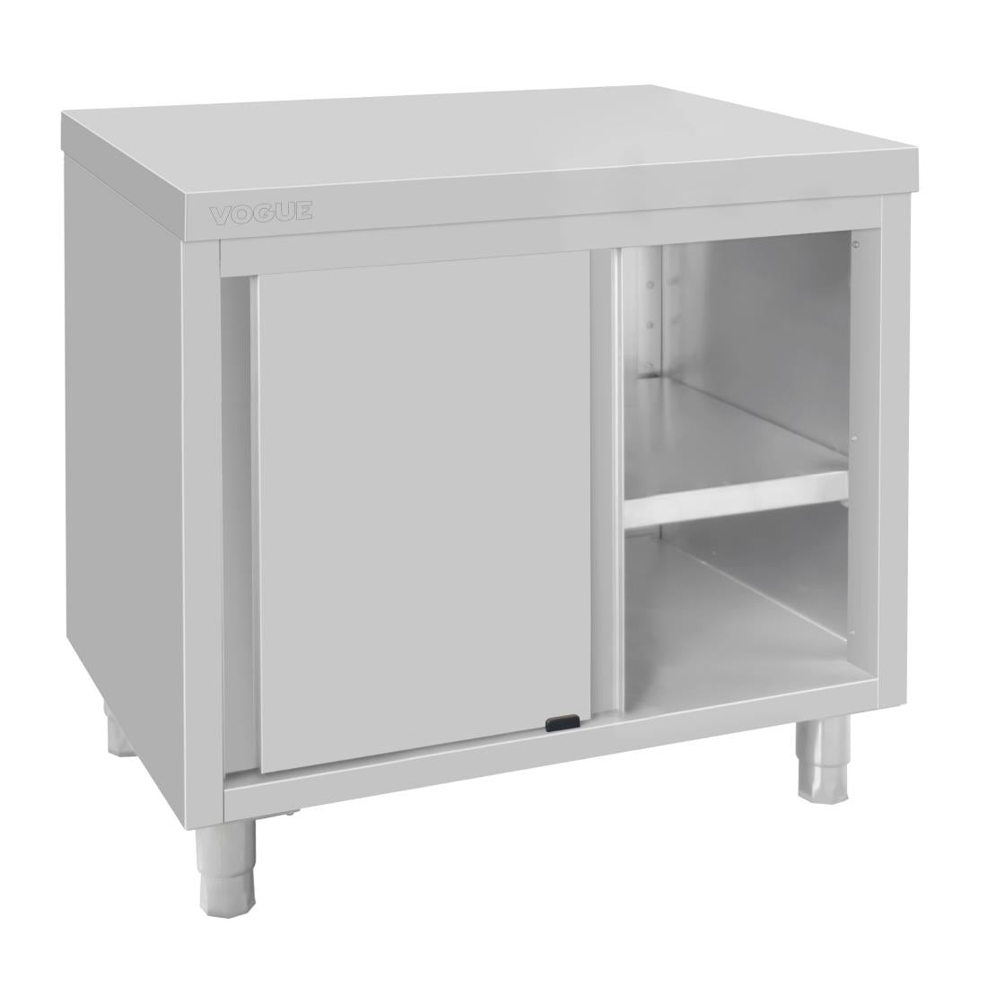 Armoire sur pieds en acier inoxydable Vogue 900x900x600mm