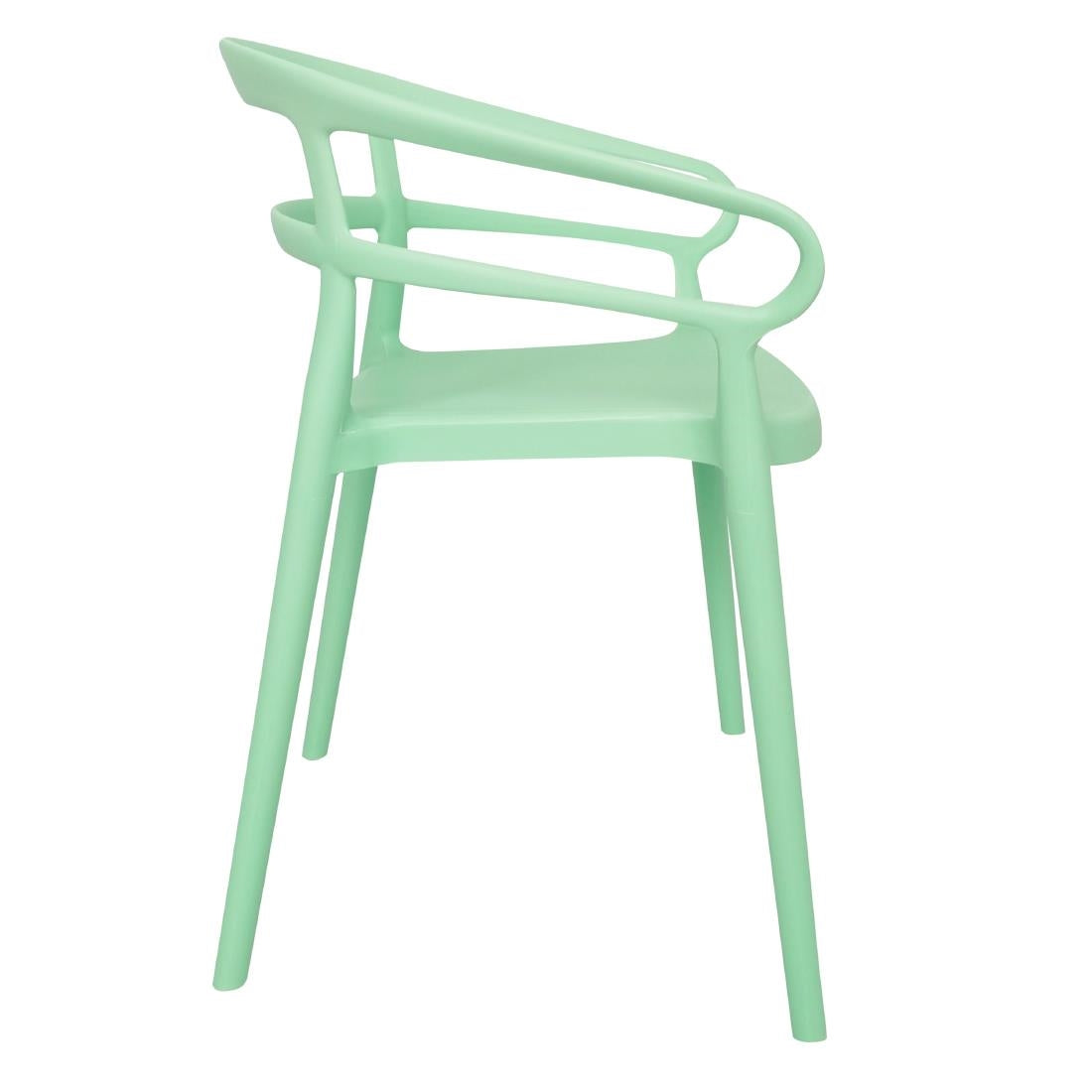 Fauteuils Bolero Mateo Café vert menthe (lot de 2)