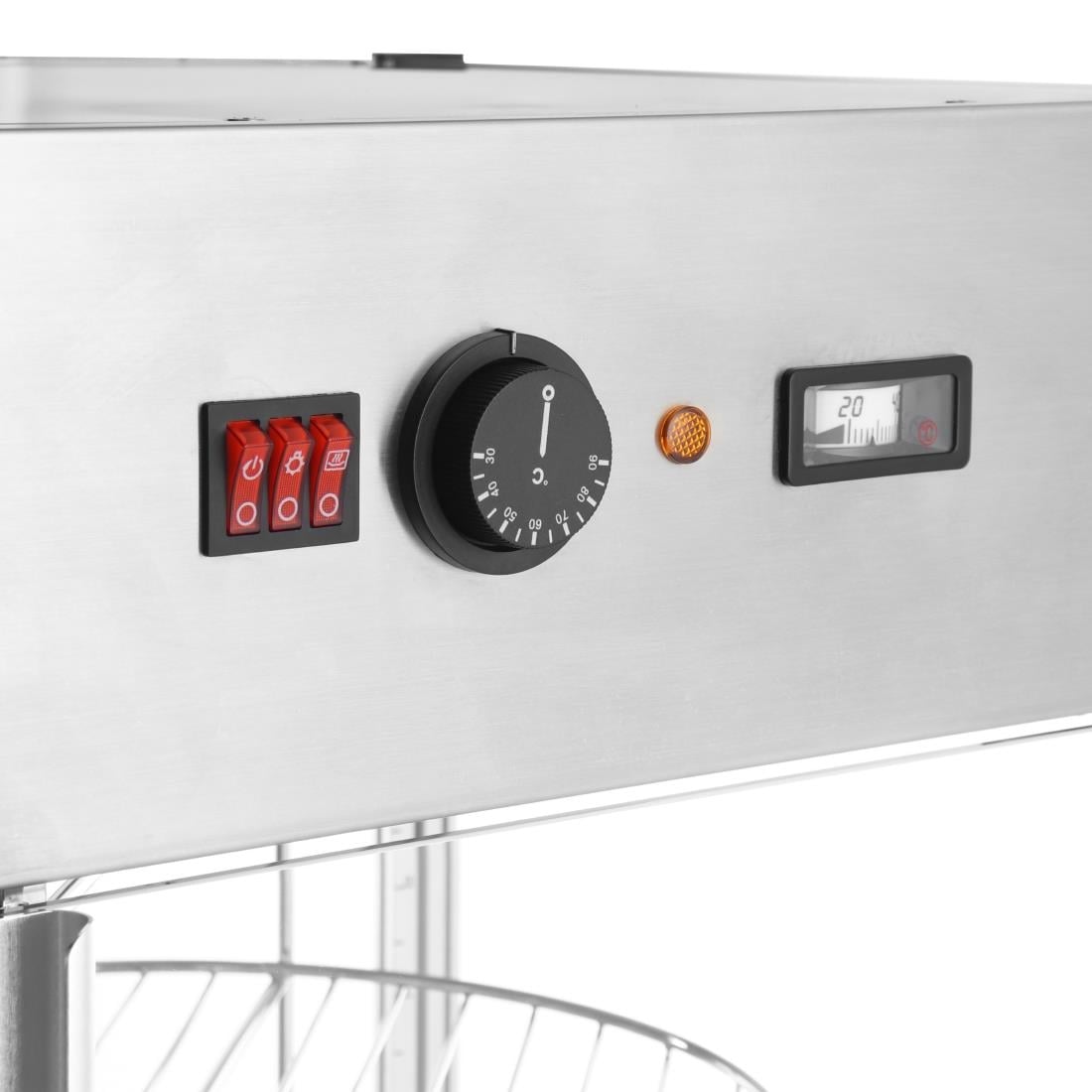 Vitrine chauffante rotative pour pizzas Buffalo 4 niveaux - NISBETS