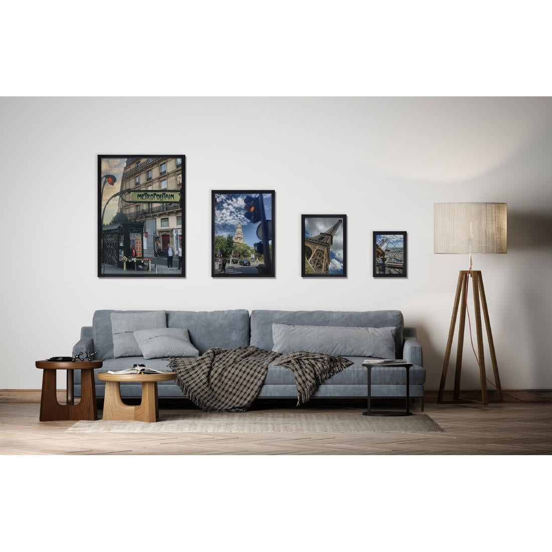 Cadre clipsable Europel A3 25mm noir mat