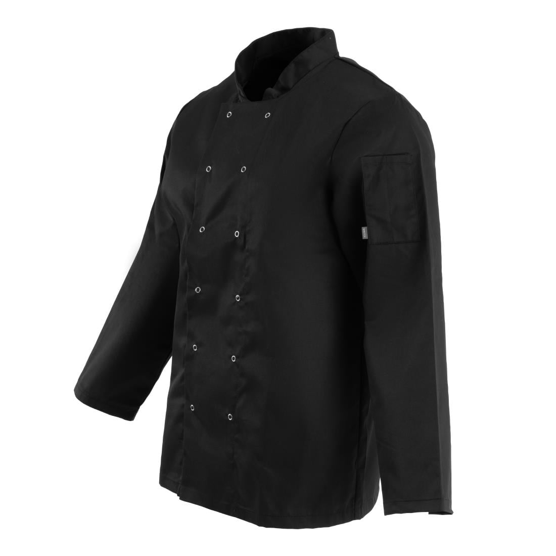 Veste de cuisine mixte Whites Vegas manches longues noire - NISBETS