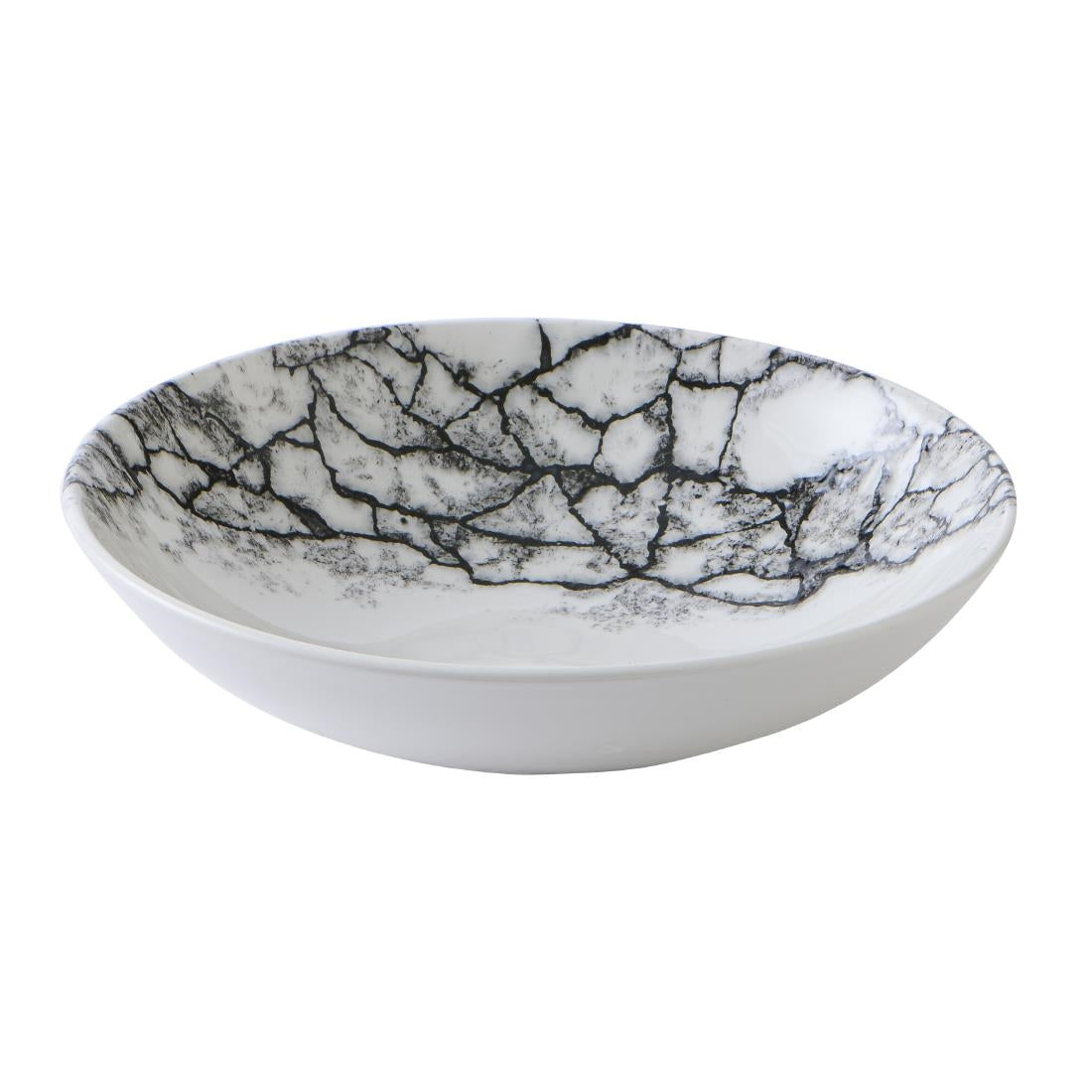 Assiettes coupe ronde Churchill Kintsugi Accents Quartz Black Evolve 182mm (Lot de 12)