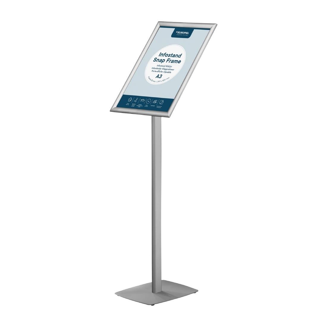 Porte-affiche Europel avec cadre clipsable A3 25mm