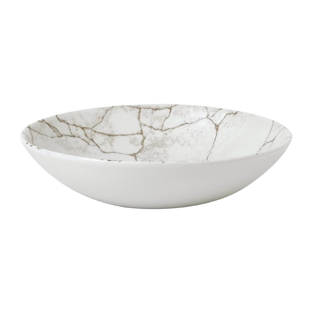 Assiettes coupe ronde Studio Prints Kintsugi Agate Grey 182mm (Lot de 12)