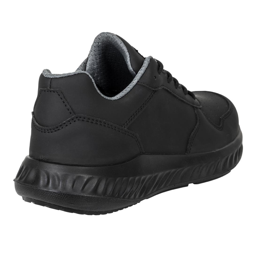 Baskets de sécurité noires en microfibre recyclée Slipbuster - Taille 42