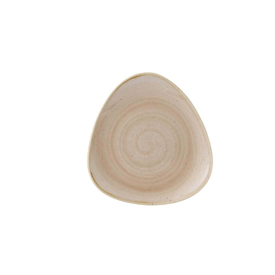 Assiettes triangulaires Churchill Stonecast Nutmeg Cream 192mm (Lot de 12)