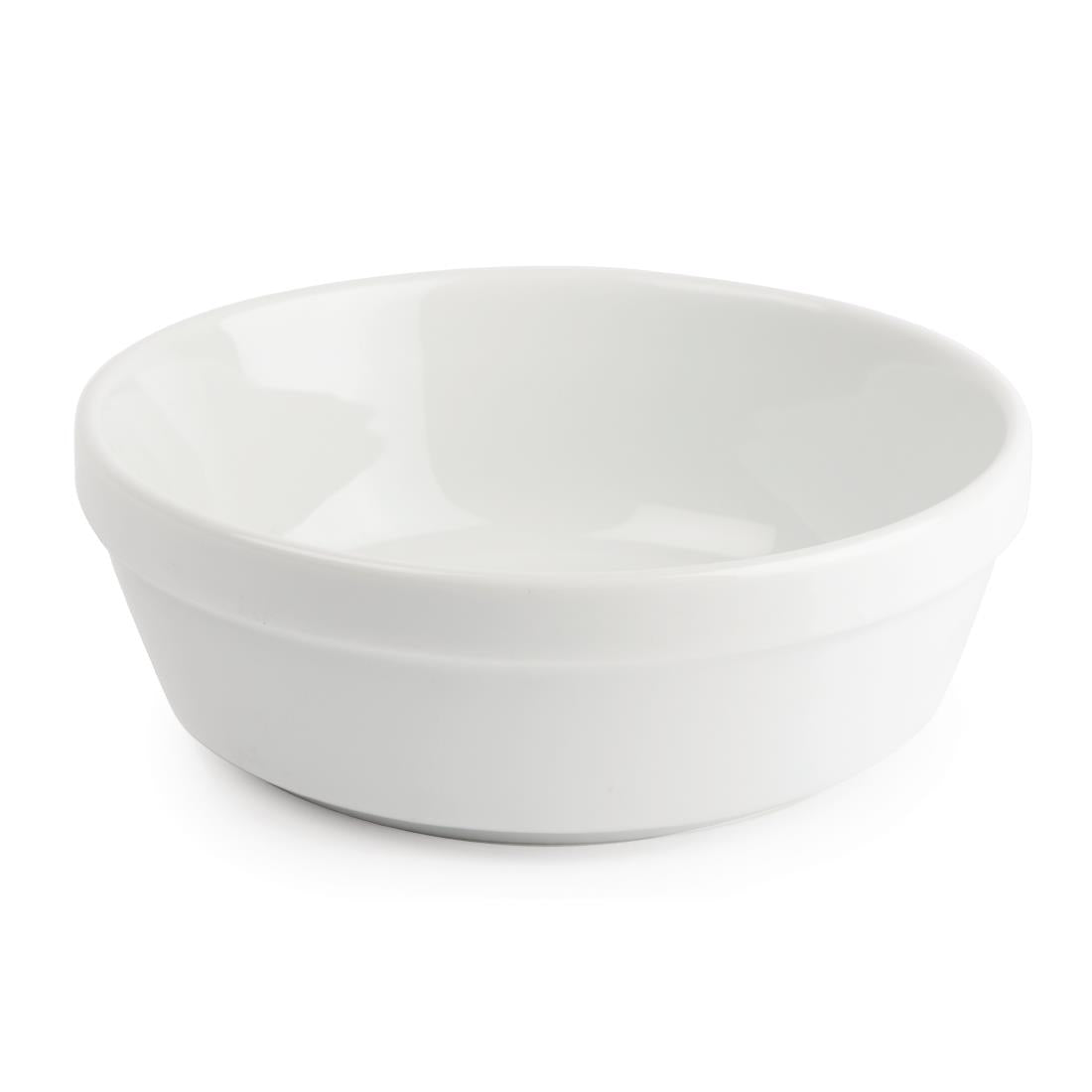 Plats à gratin ovales Olympia Whiteware 137mm (Lot de 6) - NISBETS