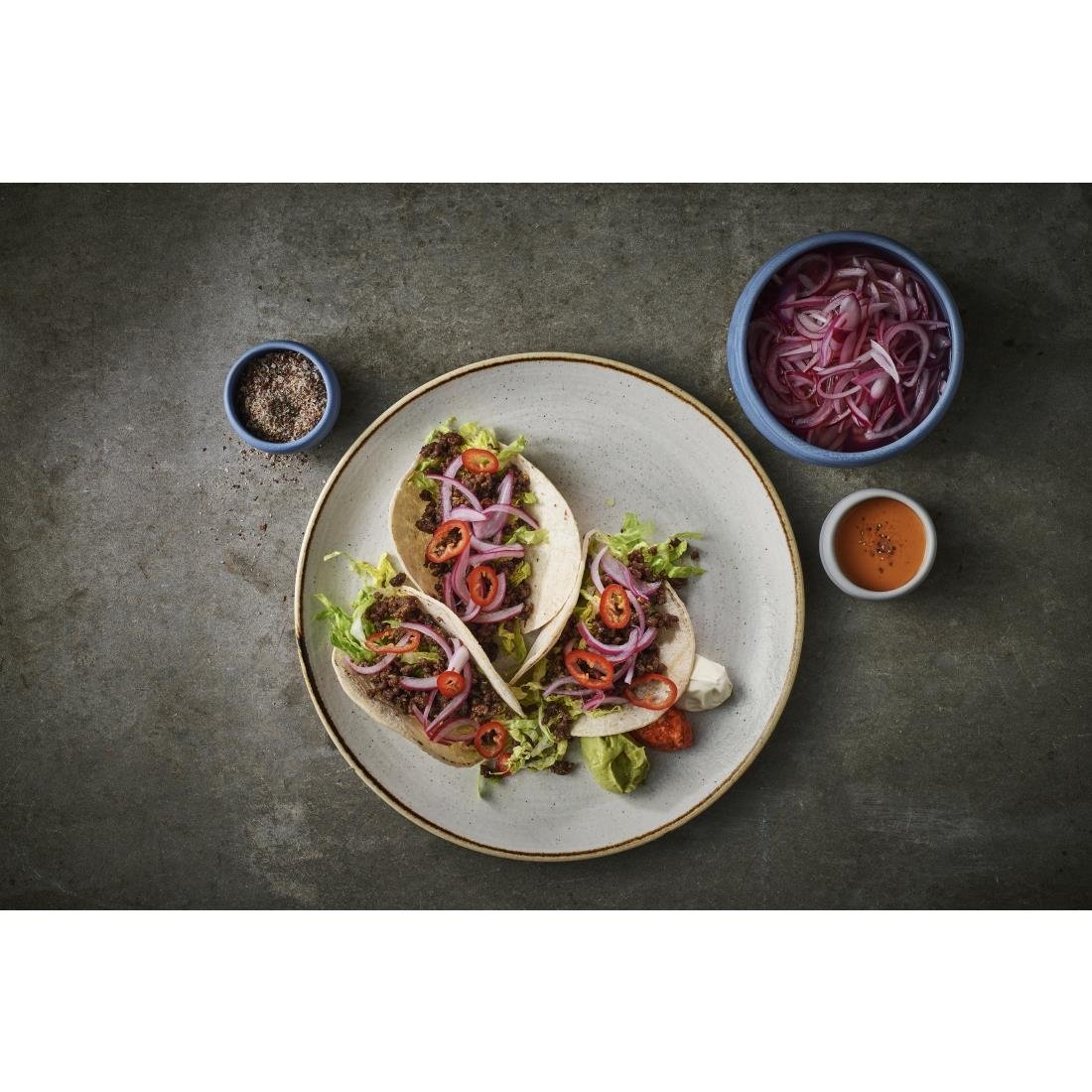 Assiettes rondes Churchill Stonecast Raw Evolve Grey 285mm (Lot de 12)