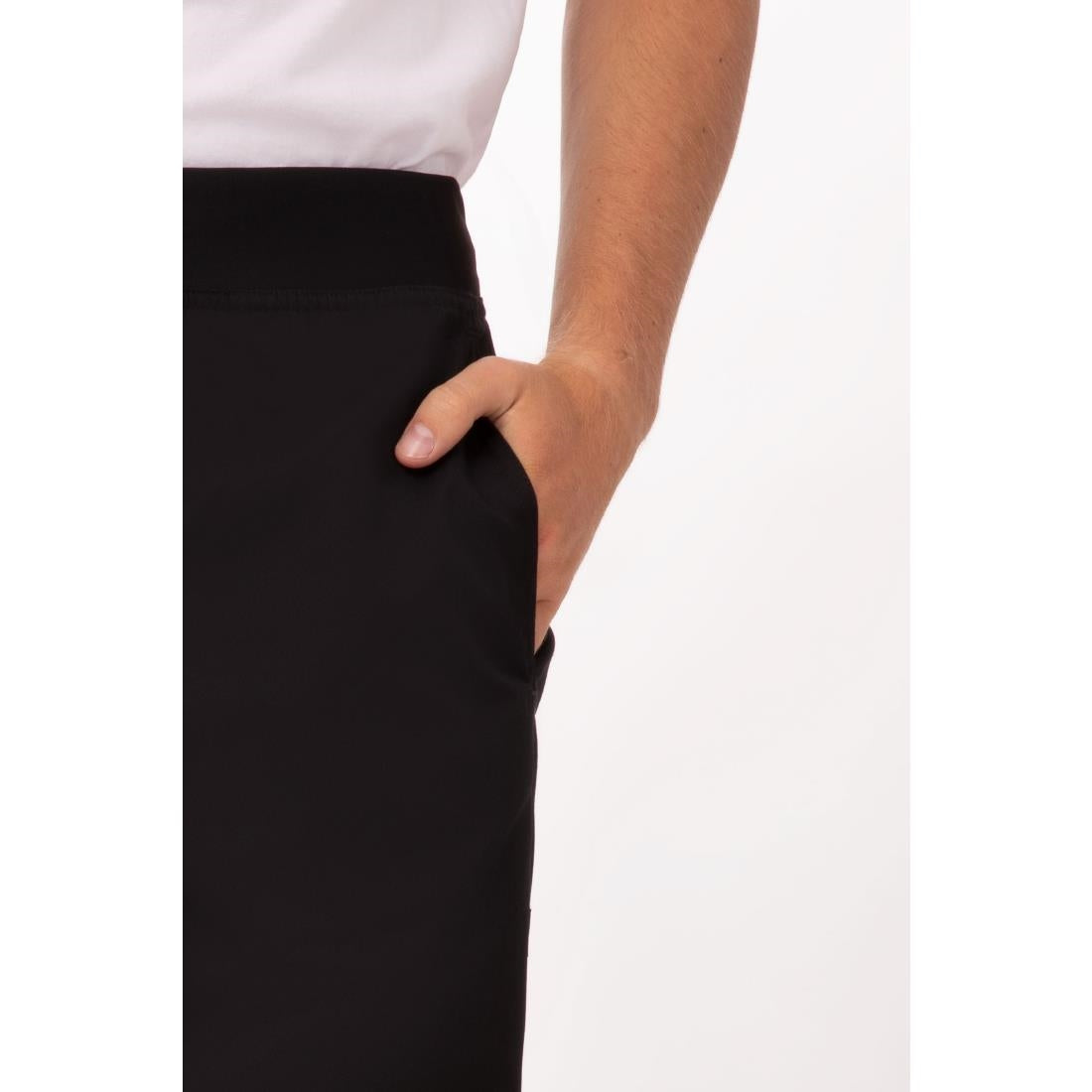 Pantalon slim léger homme Chef Works noir - NISBETS
