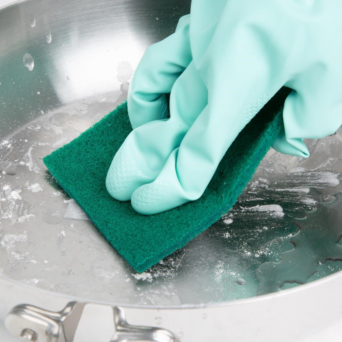 Petits tampons à récurer Jantex verts (lot de 10)