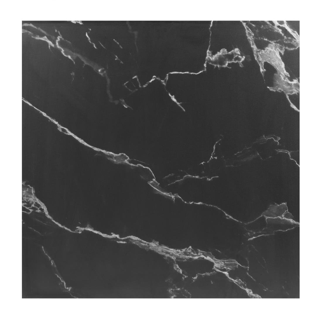 Table carrée Bolero Complete effet pierre noire 700mm