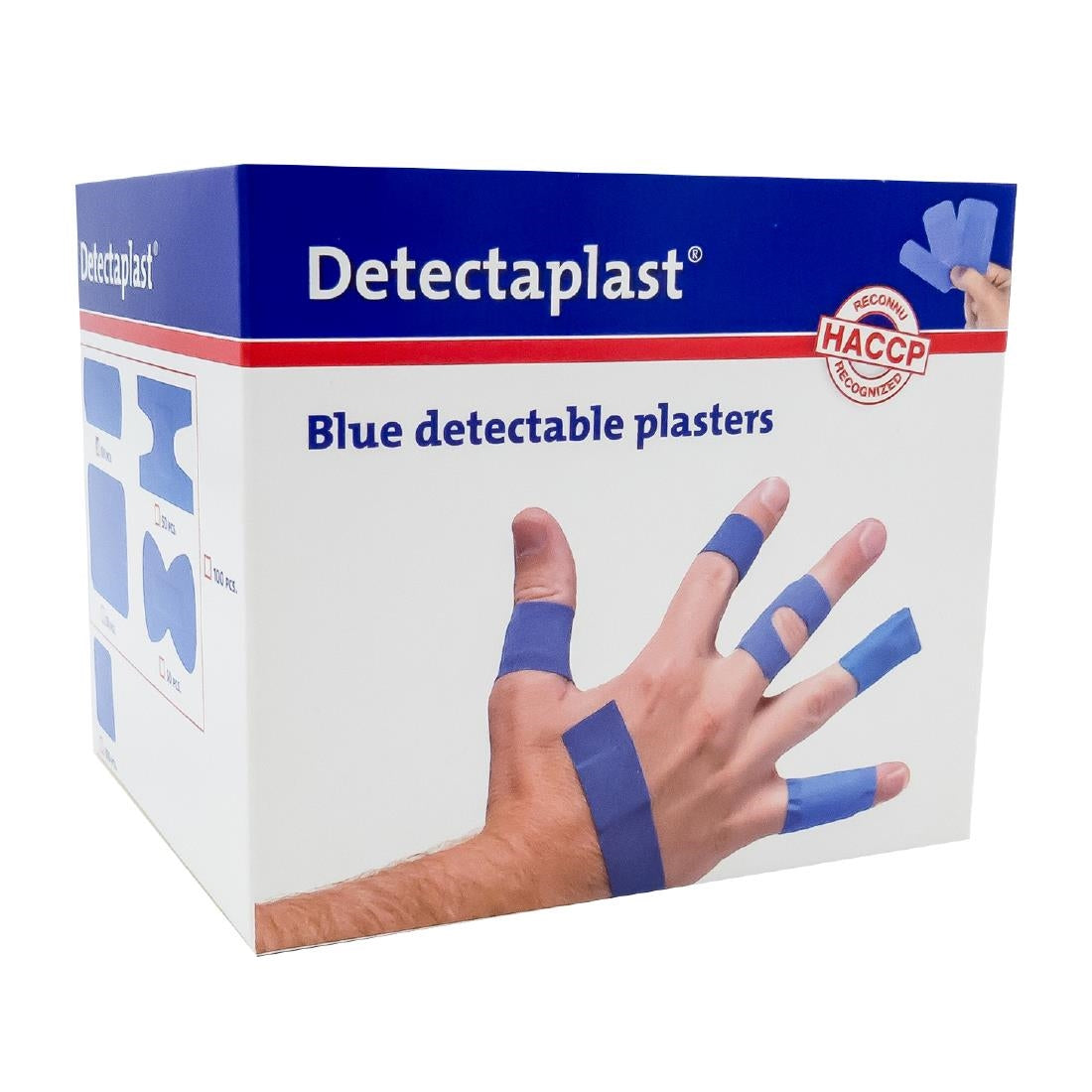 Boîte de pansements élastiques assortis Detectaplast (lot de 100)