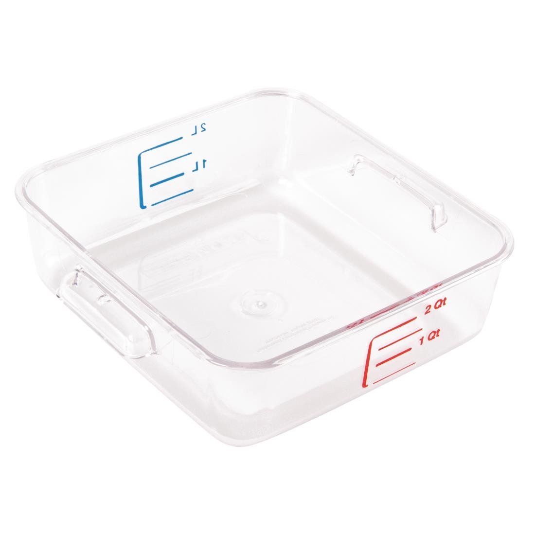 Boîte carrée de stockage 2L Rubbermaid - NISBETS