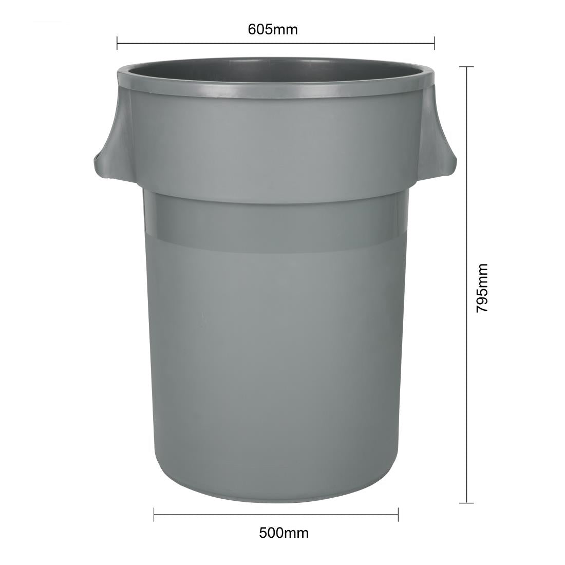 Poubelle ronde usage intensif Jantex 160L