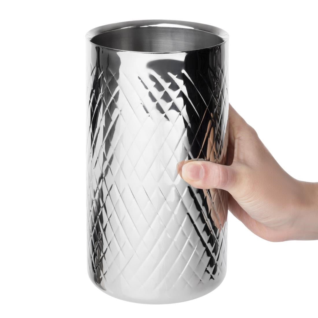 Rafraîchisseur à vin en inox double paroi Olympia Geo