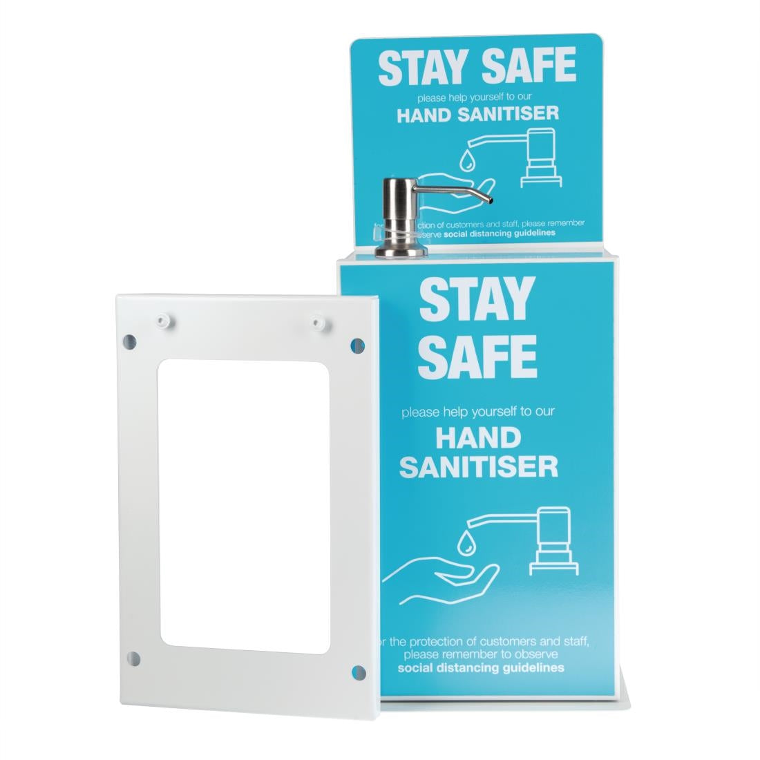 Station de désinfection des mains de comptoir/murale 5L - NISBETS