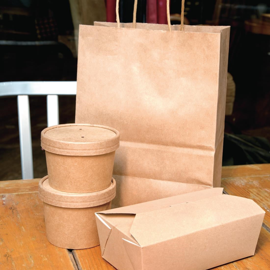 Pots à soupe compostables en PLA Fiesta Compostable 98 mm 230ml (lot de 500) - NISBETS