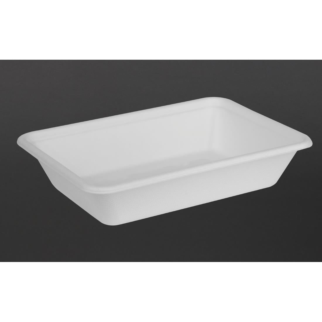 Barquettes alimentaires en bagasse Fiesta Compostable 500ml (lot de 100)