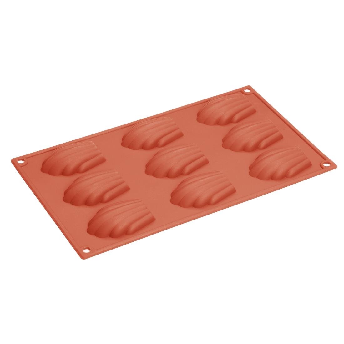 Plaque de 9 moules à madeleine en silicone Vogue