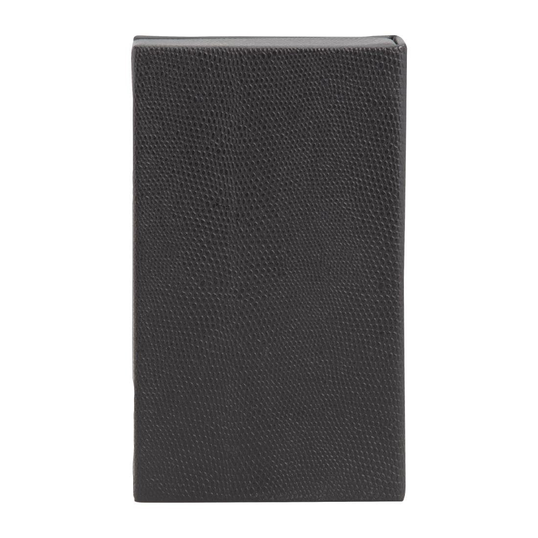 Coffret porte-addition en cuir Securit Trendy noir