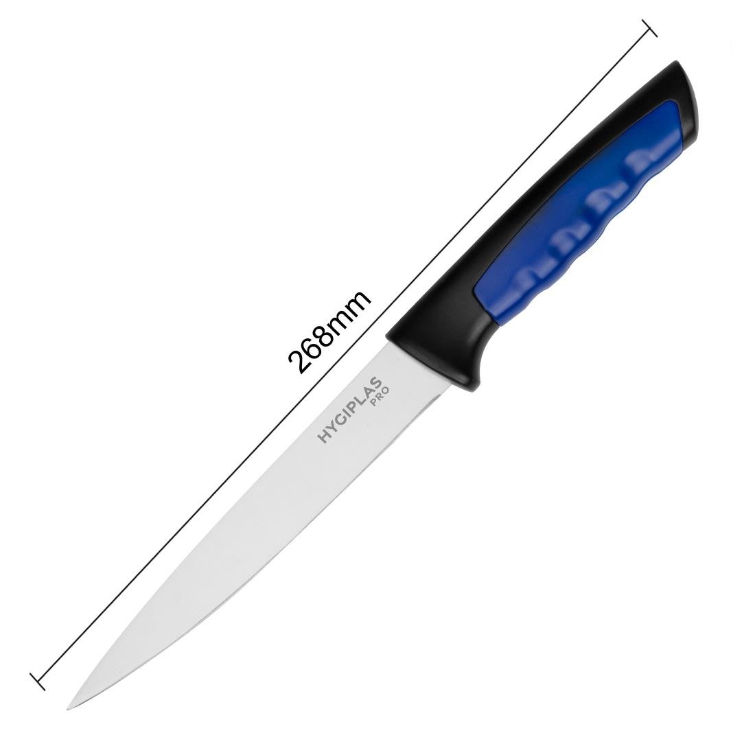 Couteau à filet Hygiplas Pro bleu 15 cm - NISBETS