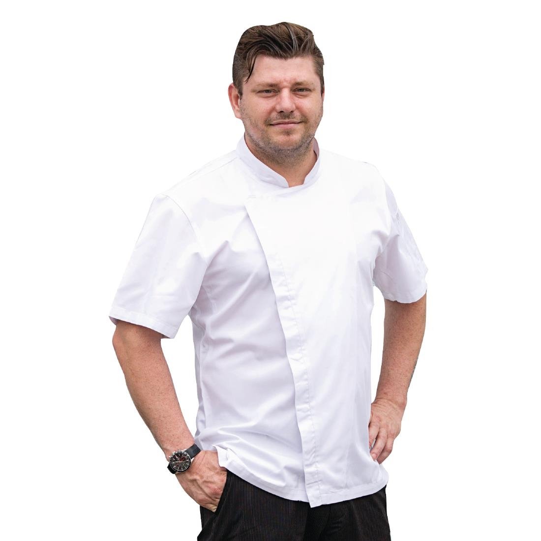 Veste de cuisinier à manches courtes Chef Works Cannes - Taille S