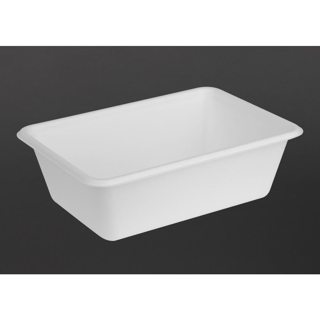 Barquettes alimentaires en bagasse Fiesta Compostable 800ml (lot de 100)