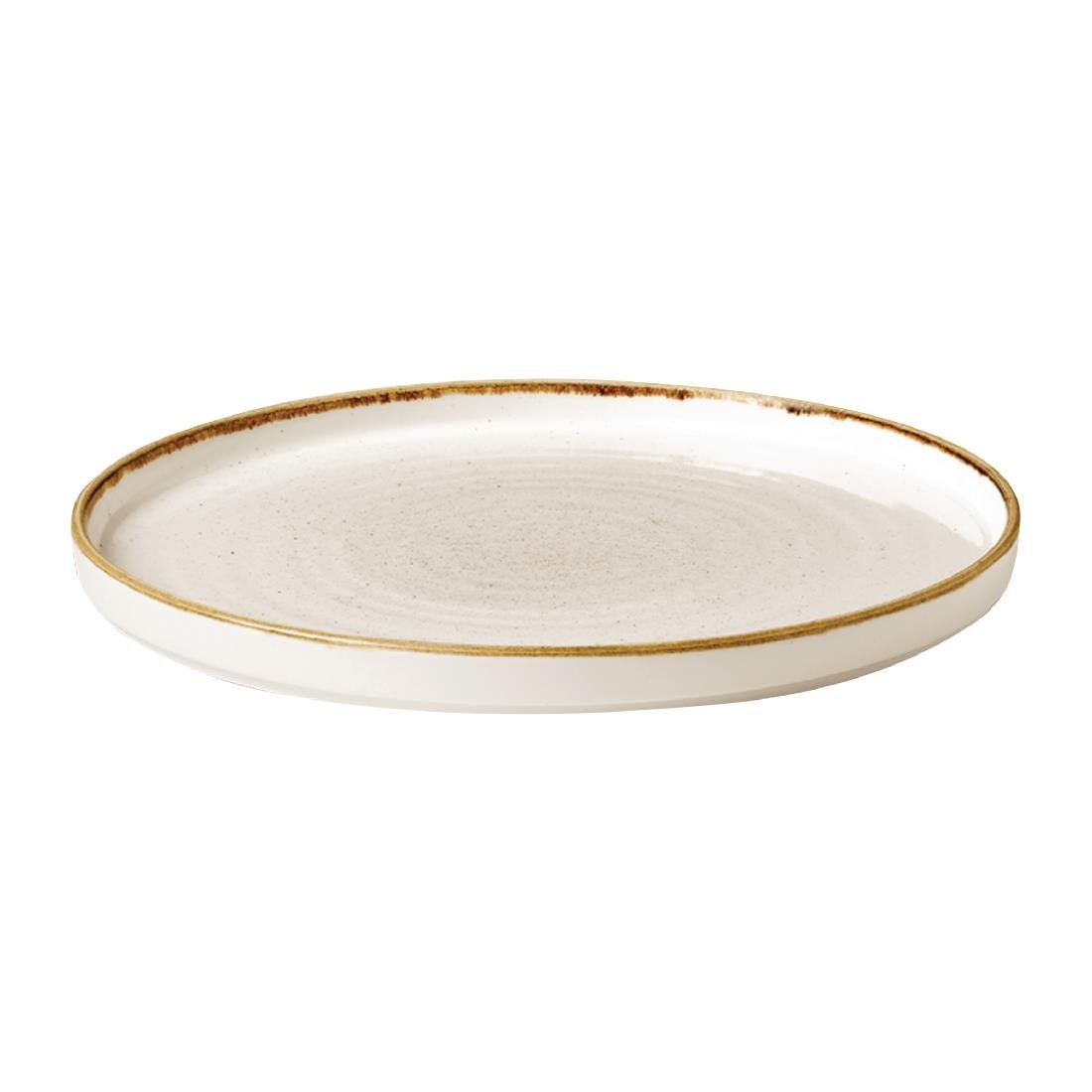 Assiettes avec rebord Churchill Stonecast Barley White 260mm (Lot de 6)