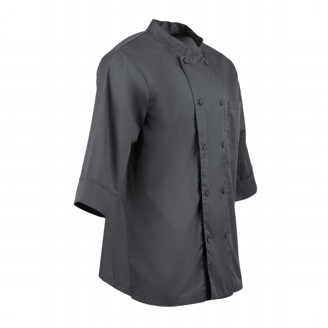 Veste de cuisine mixte Chef Works grise S - NISBETS