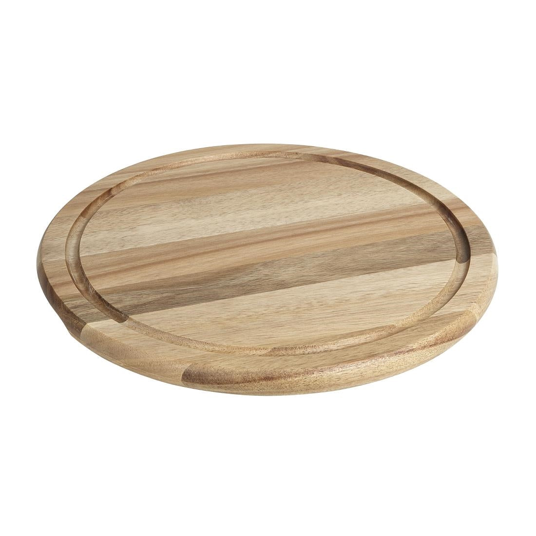 Planche ronde en bois d'acacia pour cloche de 280 mm