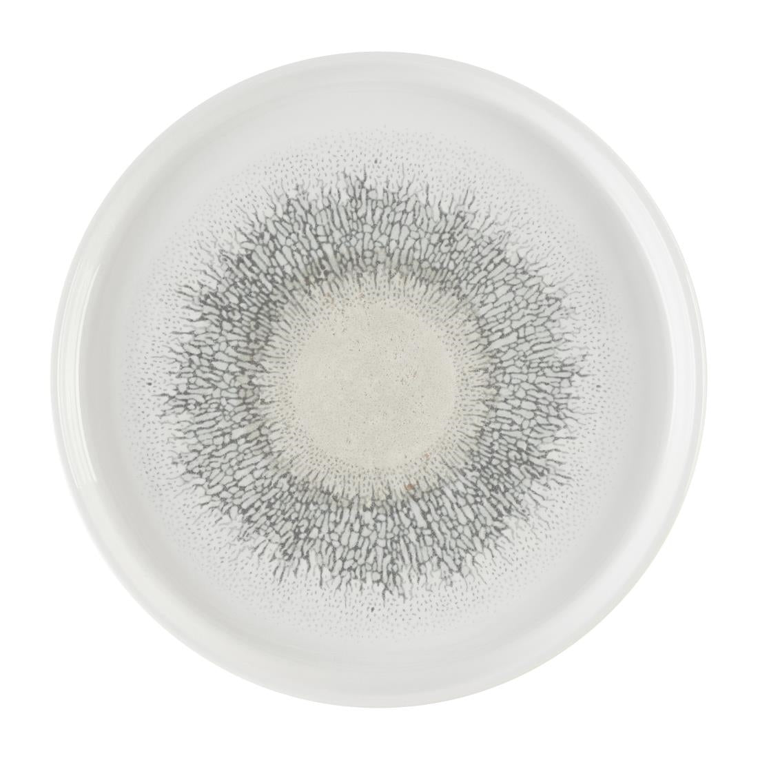 Assiettes avec rebord Churchill Studio Prints Fusion Agate Grey 260mm (Lot de 6)