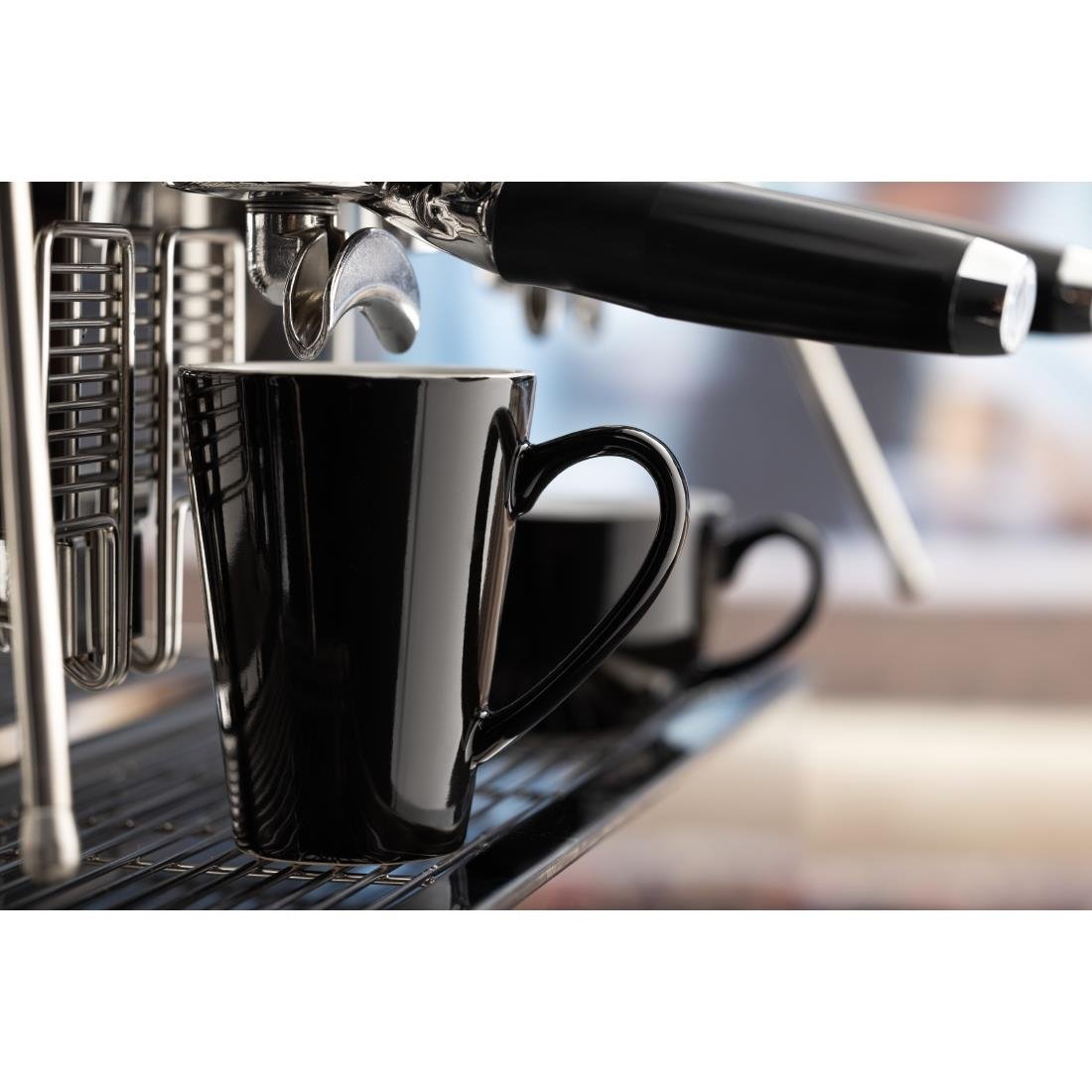 Tasses à latte Olympia Café noires 340ml (lot de 12)