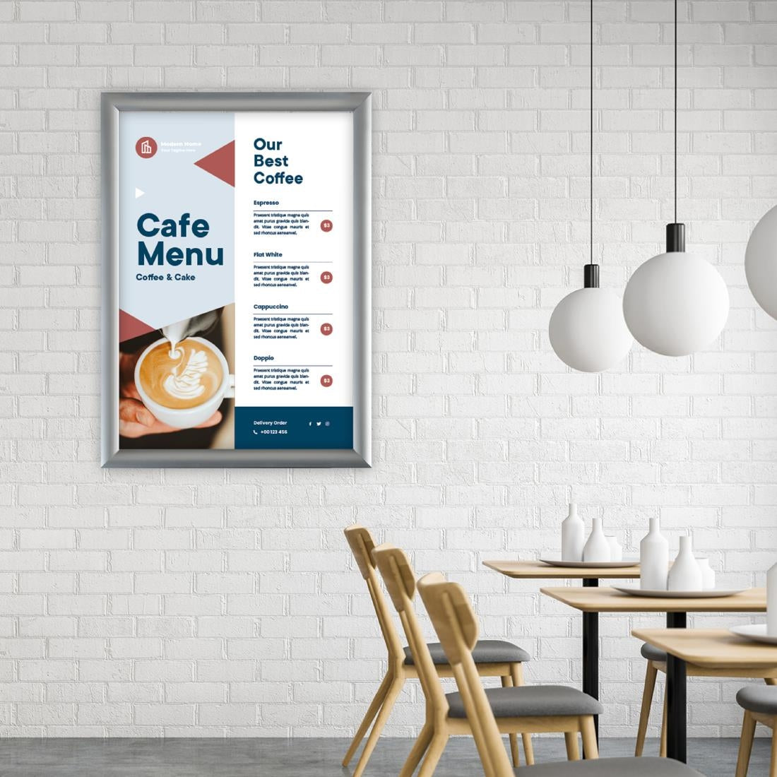 Cadre clipsable en aluminium Europel A2 25mm