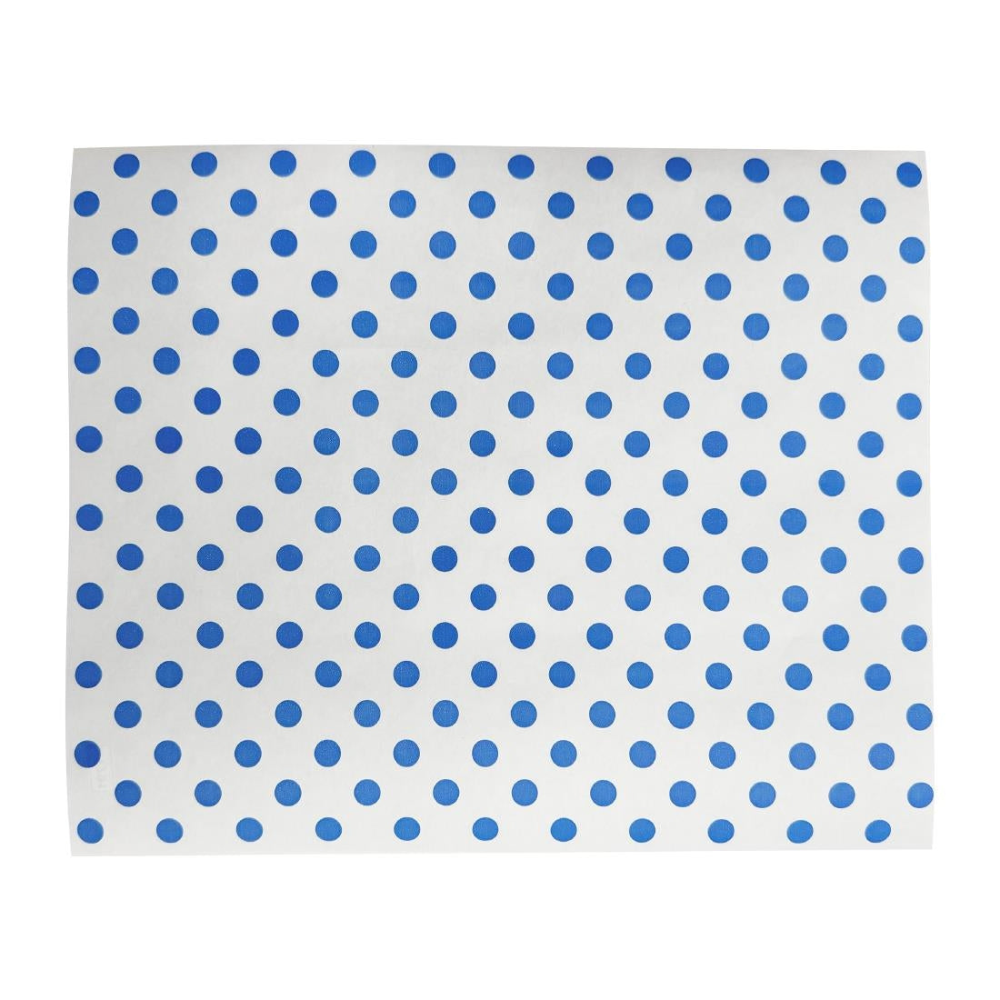 Papier d'emballage burger Fiesta Compostable points bleus 250x300mm (lot de 200)
