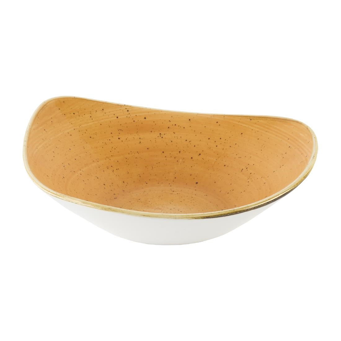 Bols triangulaires Churchill Stonecast Tangerine 235mm (Lot de 12)