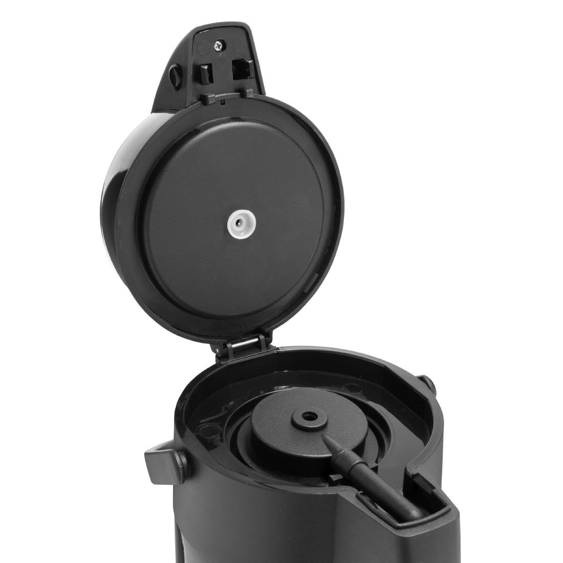 Pichet à pompe en inox double paroi Olympia noir - NISBETS