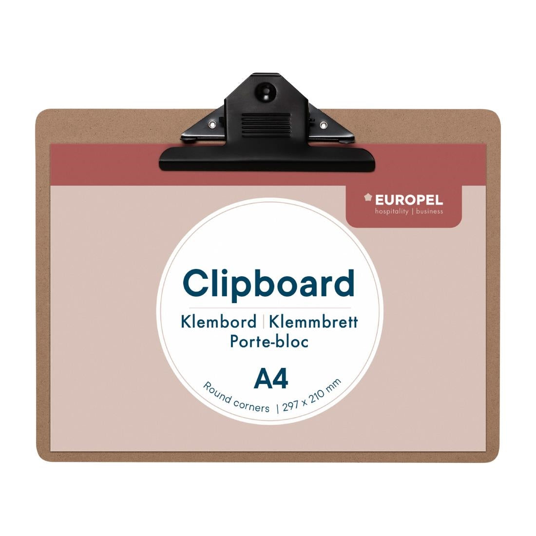 Porte-bloc panneau en fibre de bois Europel A4 paysage 297 x 210 mm