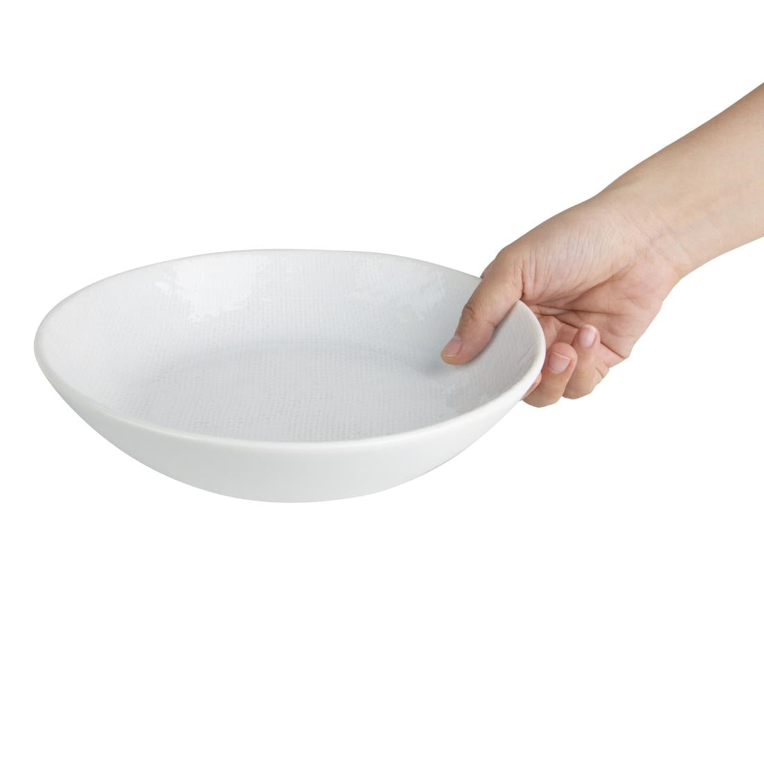 Bols plats Olympia Denim White 220 mm (lot de 6)