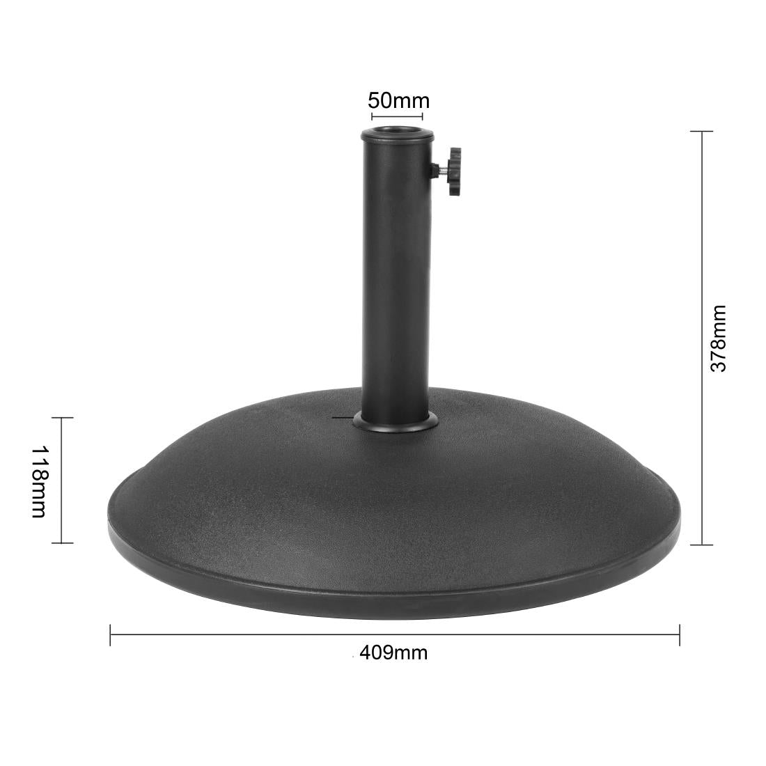 Pied de parasol en béton Bolero 20kg - NISBETS