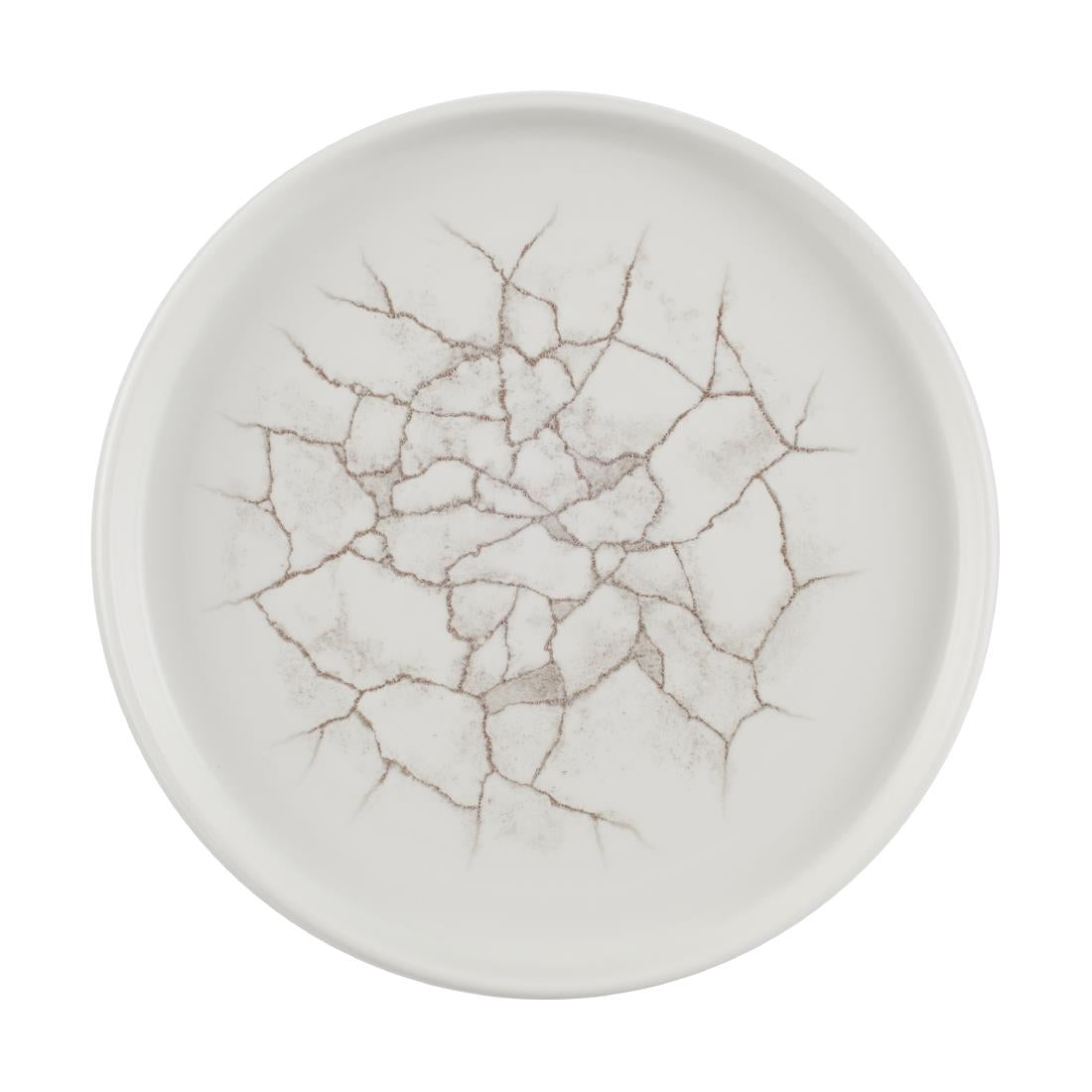 Assiettes avec rebord Churchill Studio Prints Kintsugi Agate Grey 220mm (Lot de 6)