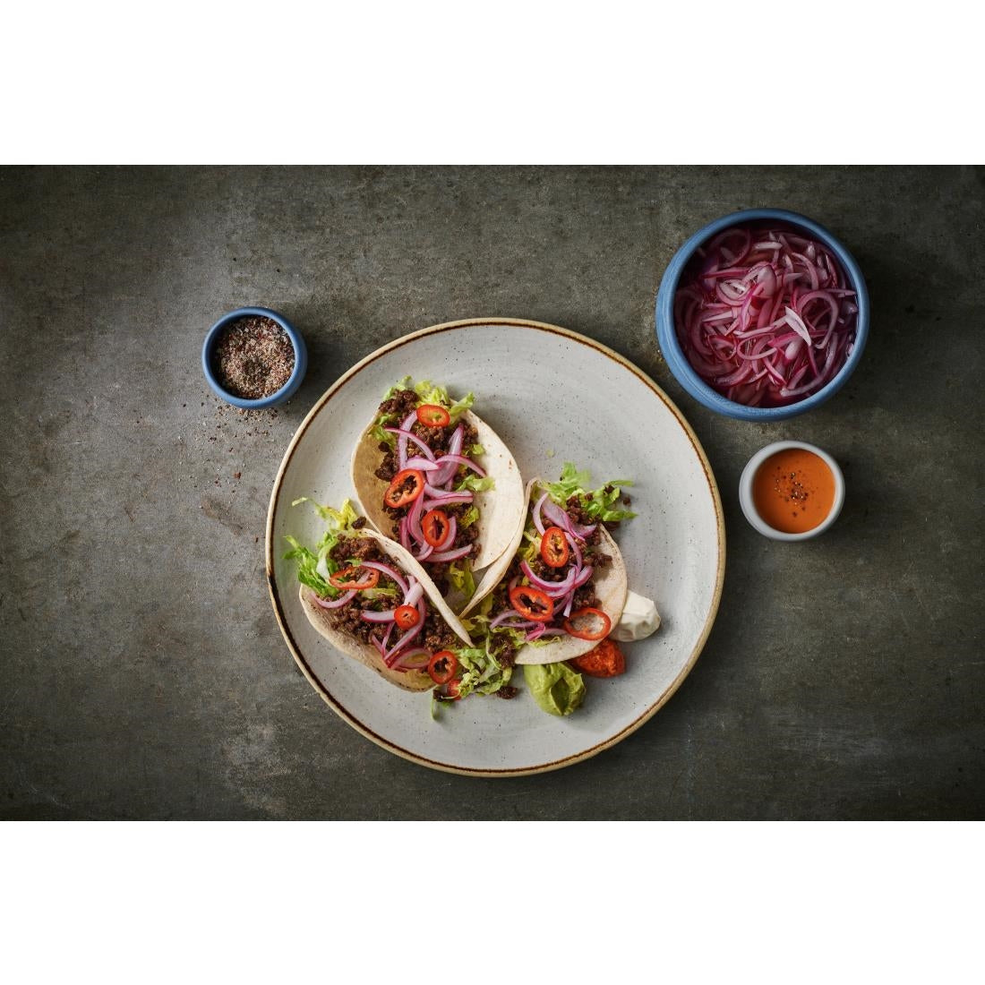 Assiettes rondes Churchill Stonecast Raw Evolve Grey 260mm (Lot de 12)