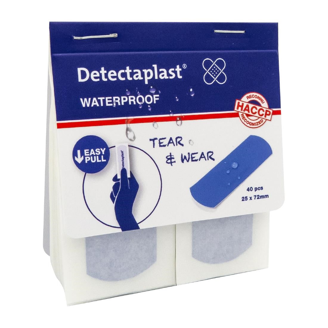 Pansements imperméables Detectaplast 25x72mm (lot de 100)