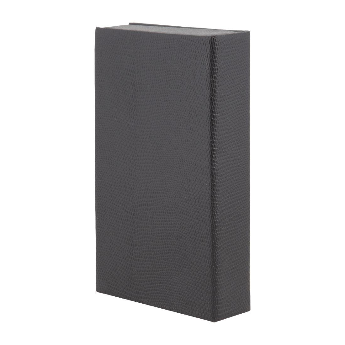 Coffret porte-addition en cuir Securit Trendy noir