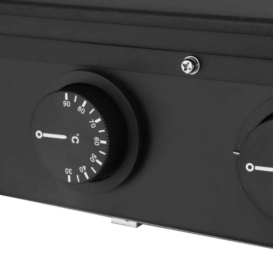 Présentoir chauffant libre-service Buffalo avec portes à charnières