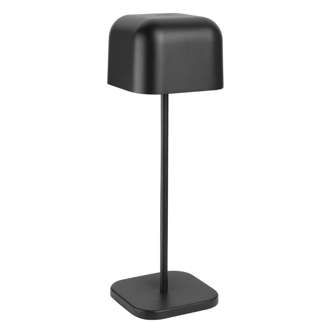 Lampe de table avec abat-jour carré Olympia Lucca noire 300mm