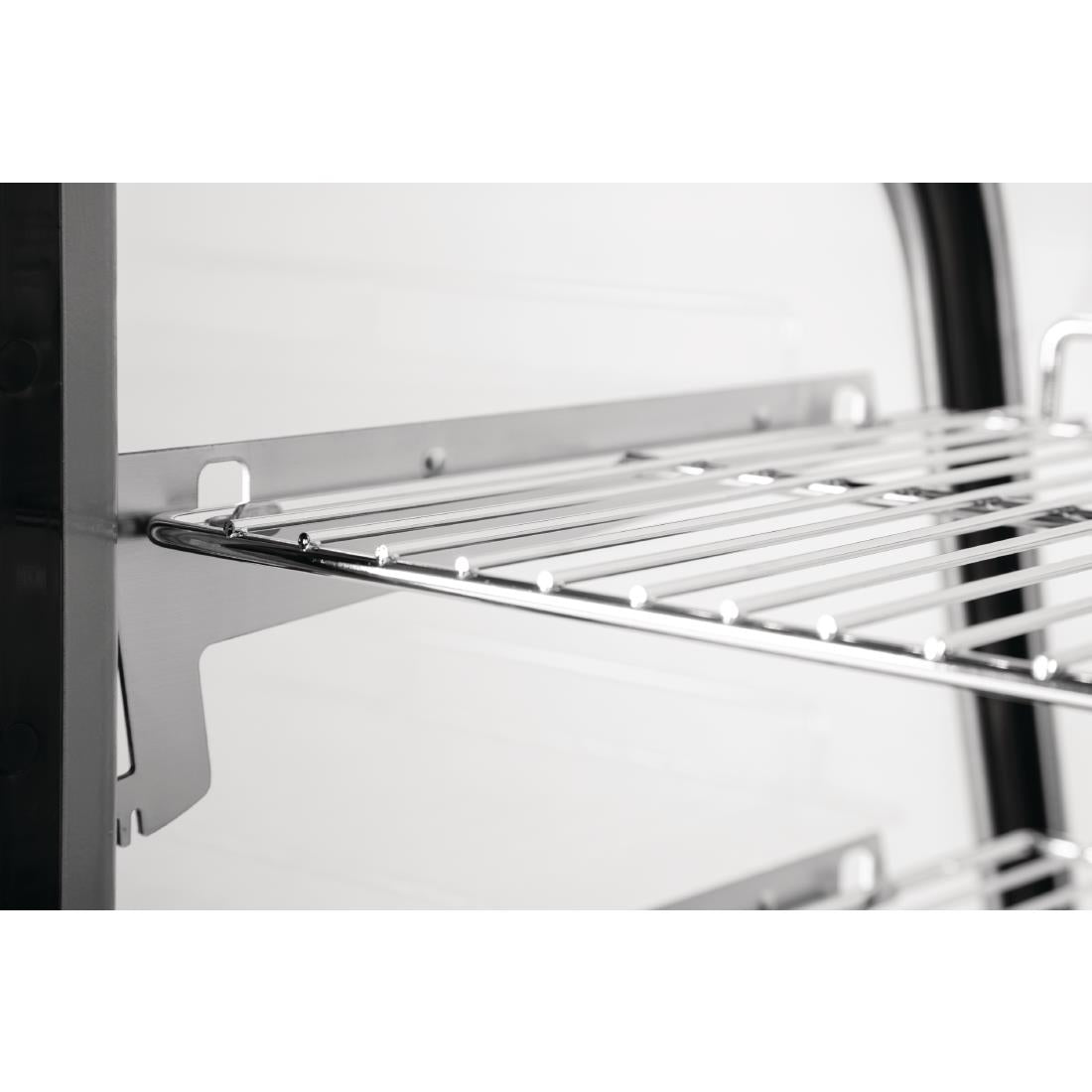 Vitrine de comptoir réfrigérée économe en énergie Polar Série G noire 160L - FRANCE CHR