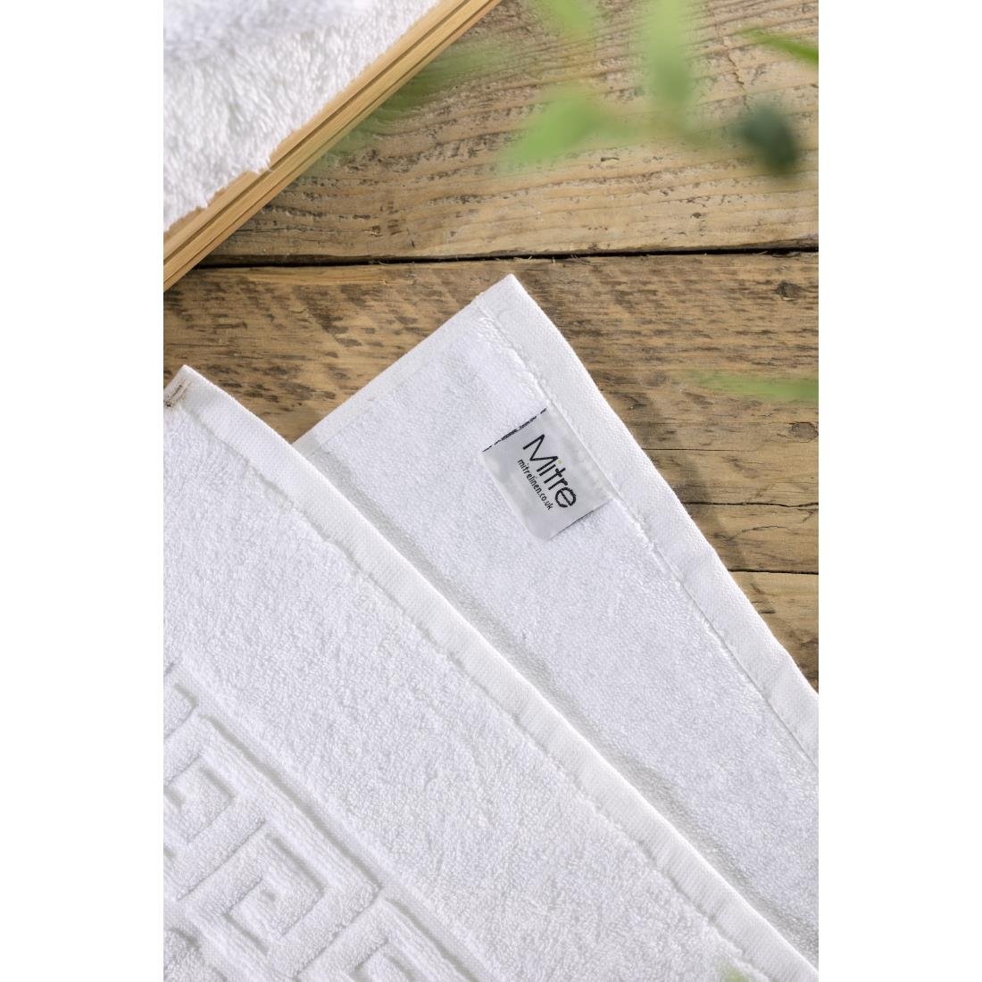 Tapis de bain blanc Comfort Nova Mitre