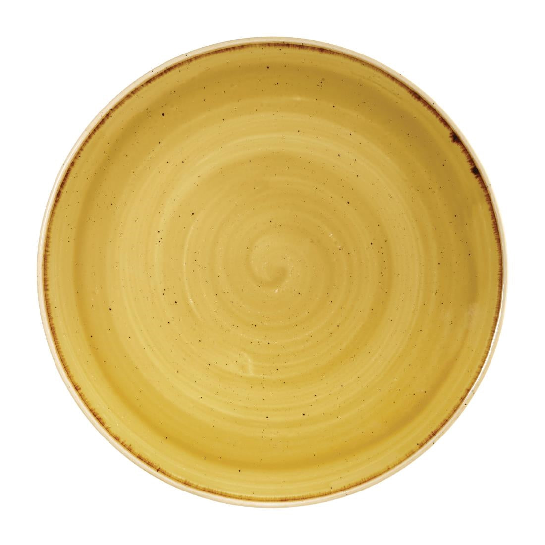Assiettes rondes Churchill Stonecast Mustard Lotus Evolve 323mm (Lot de 6)