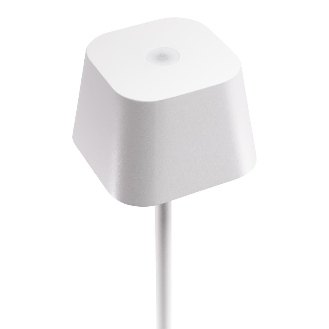 Lampe de table LED sans fil blanche à intensité variable Securit Georgina avec câble de chargement magnétique - NISBETS